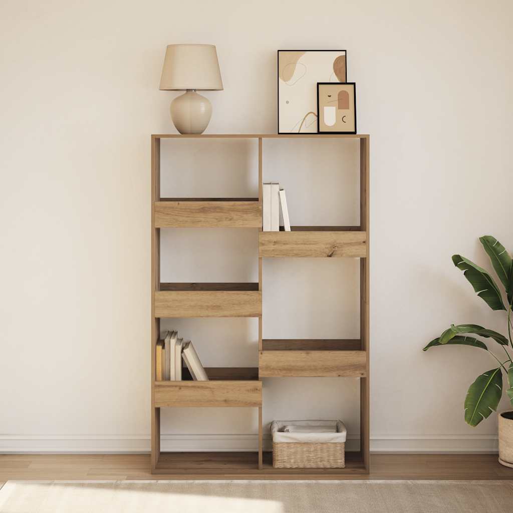 Bookcase Artisan Oak 100x33x155.5 cm Engineered Wood
