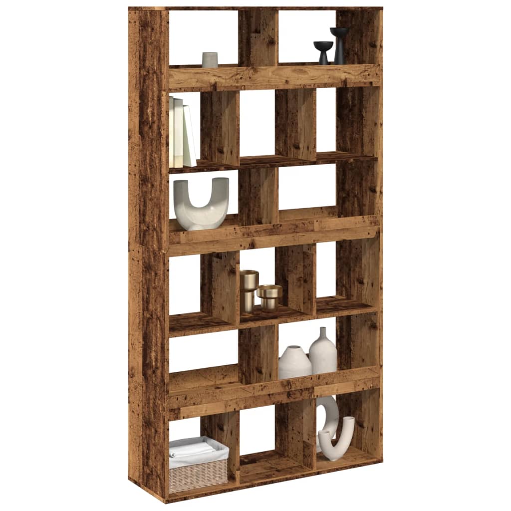 Room Divider Old Wood 100x33x187.5 cm Engineered Wood