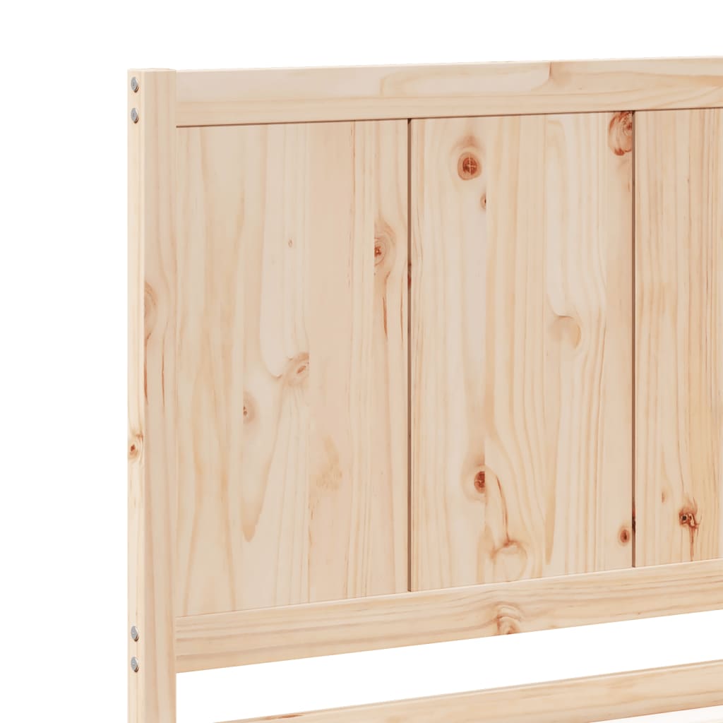 Extra Long Bed Frame without Mattress 140x220 cm Solid Wood