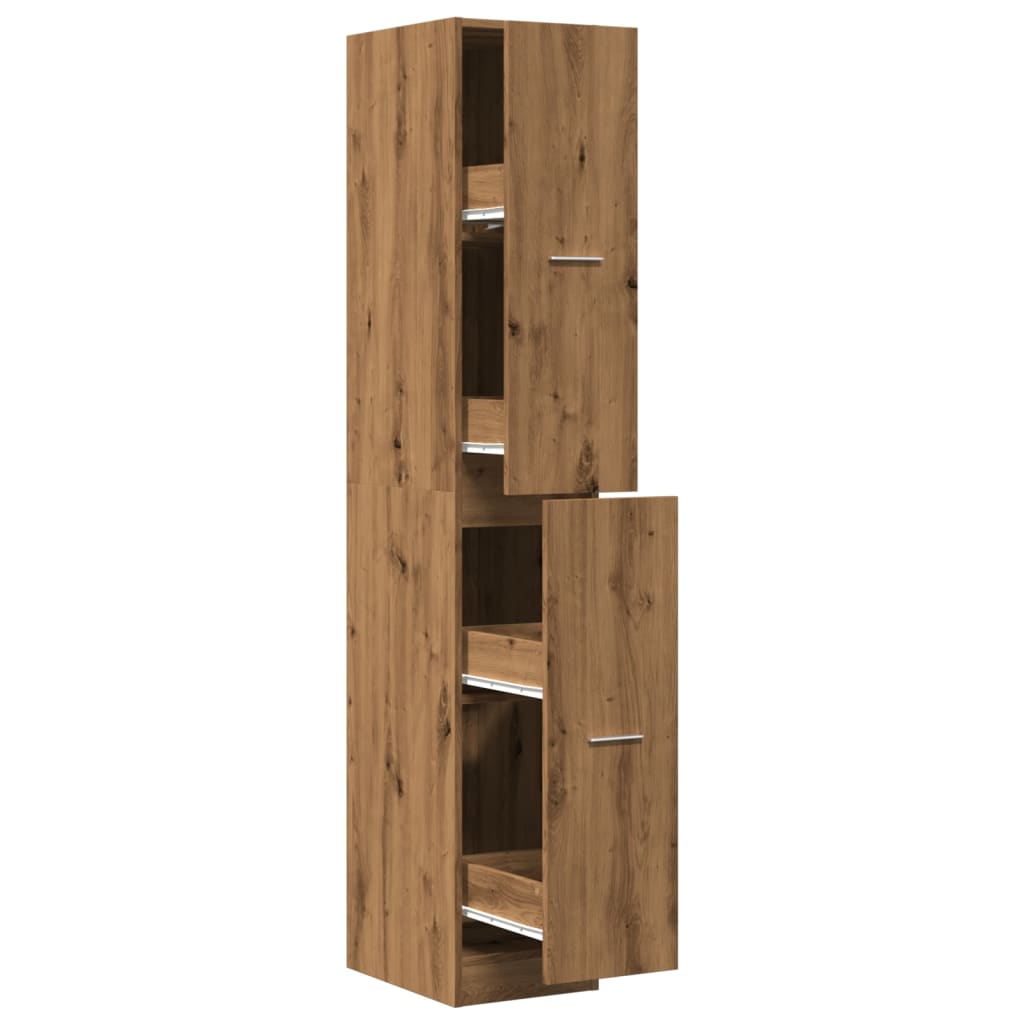 Apothecary Cabinet Artisian Oak 30x41x174.5 cm Engineered Wood