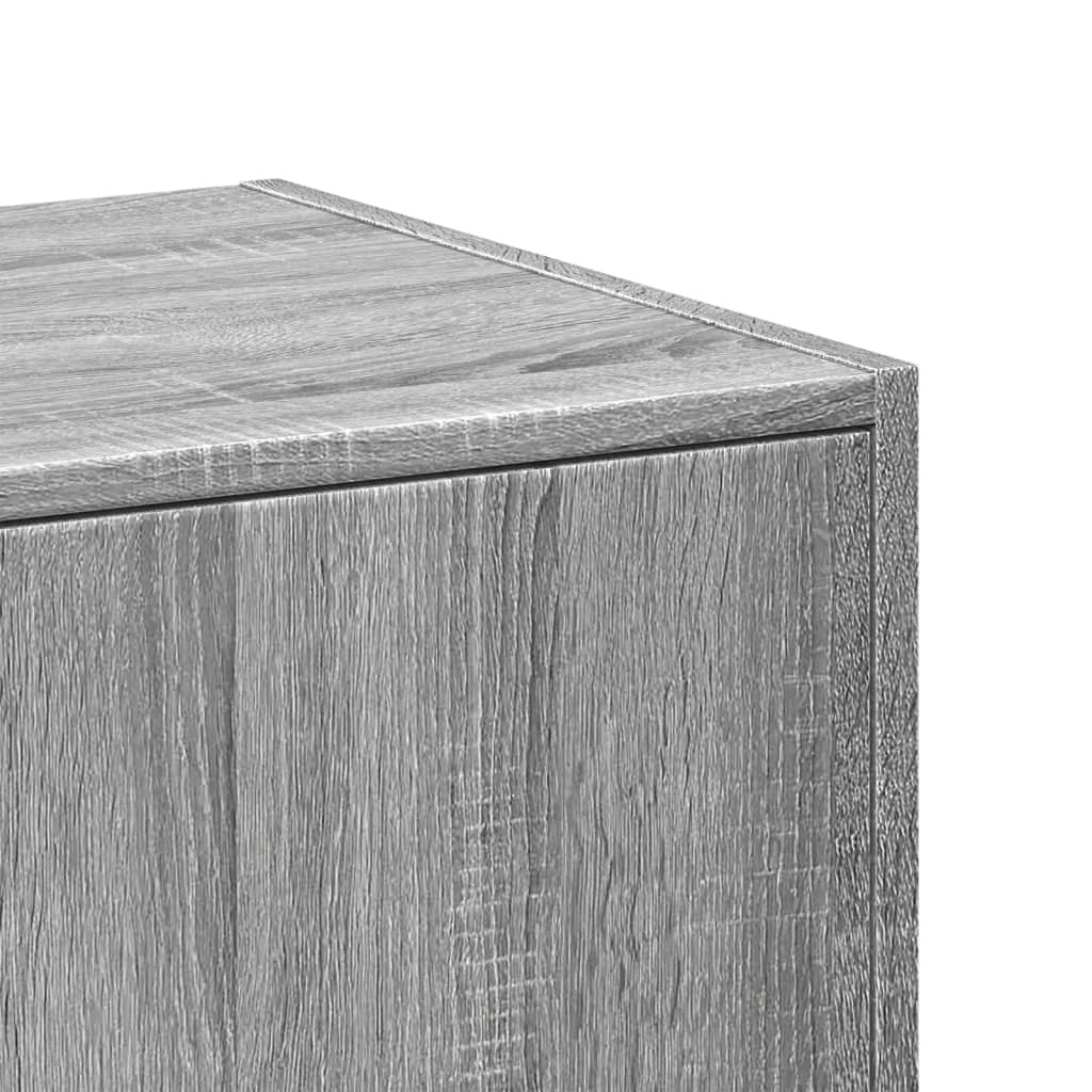 Apothecary Cabinet Grey Sonoma 40x41x174.5 cm Engineered Wood