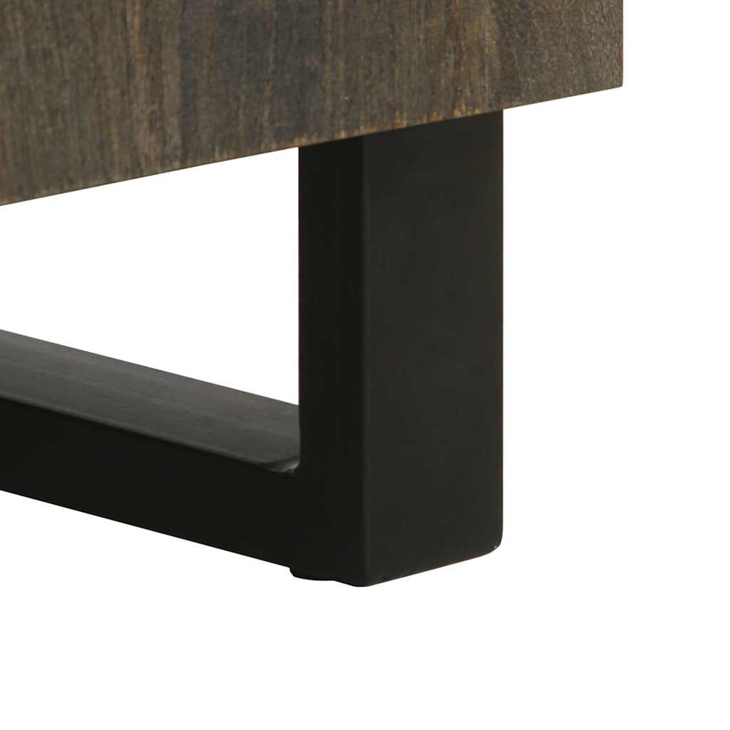 3 Piece Sideboards Black 60x33x75 cm Solid Wood Mango