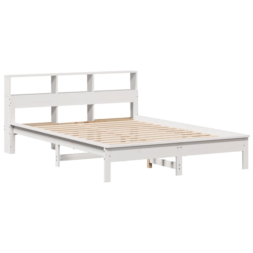 Bed Frame without Mattress White 160x200 cm Solid Wood Pine