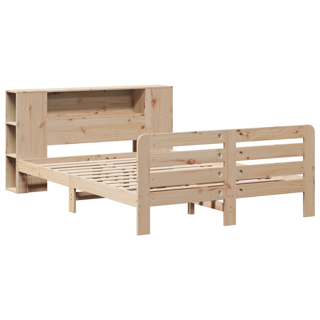 Bed Frame without Mattress 120x200 cm Solid Wood Pine