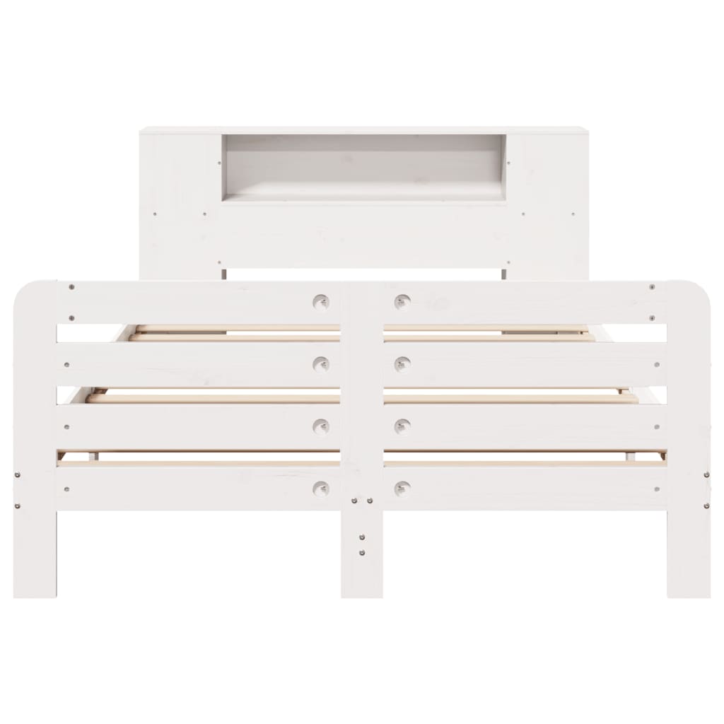 Bed Frame without Mattress White 160x200 cm Solid Wood Pine