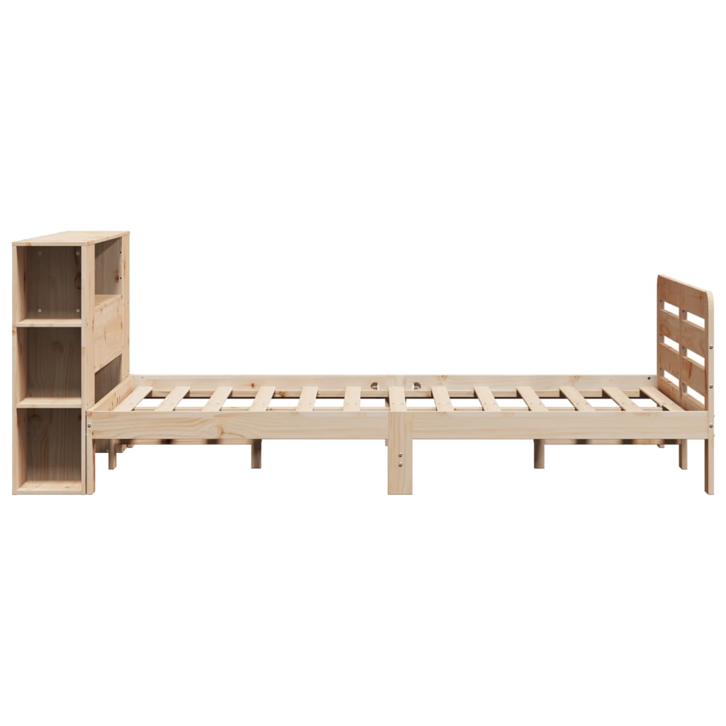 Bed Frame without Mattress 120x190 cm Small Double Solid Wood Pine