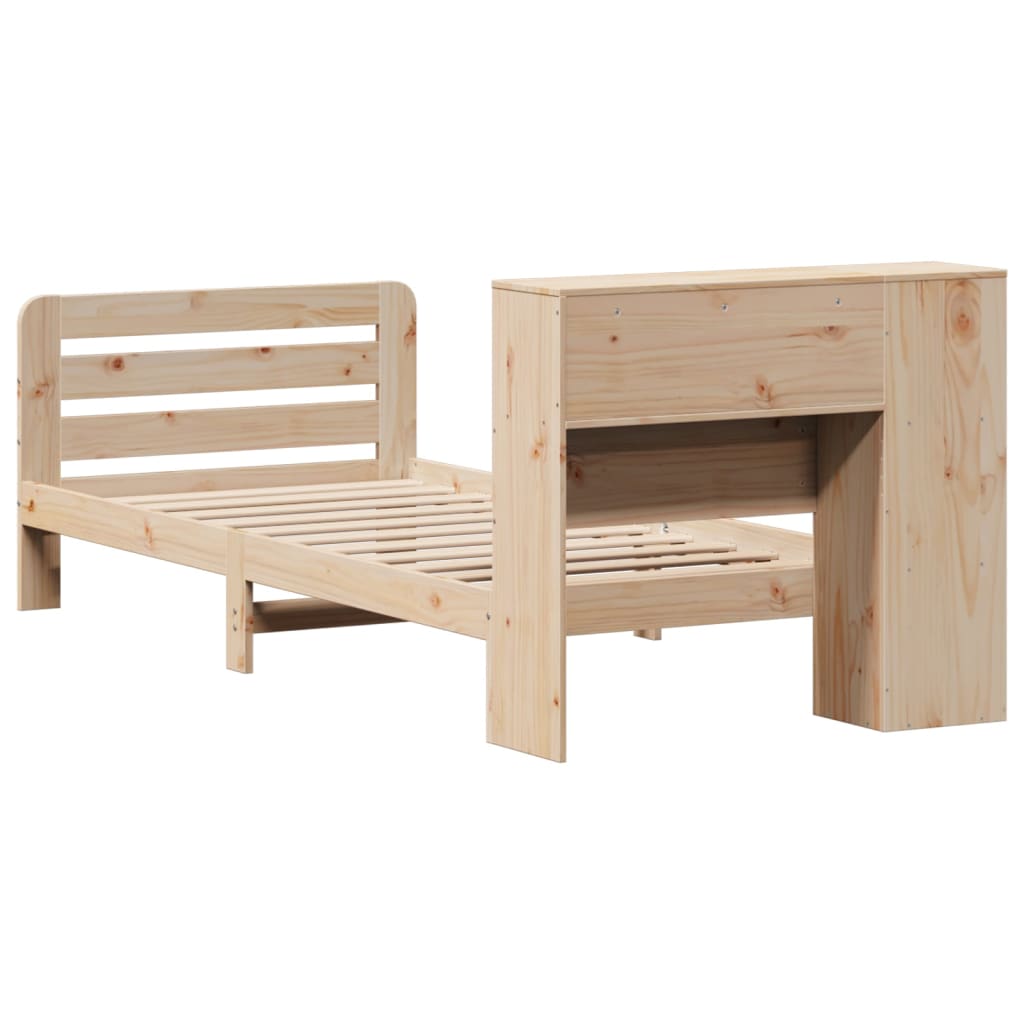 Bed Frame without Mattress 90x200 cm Solid Wood Pine