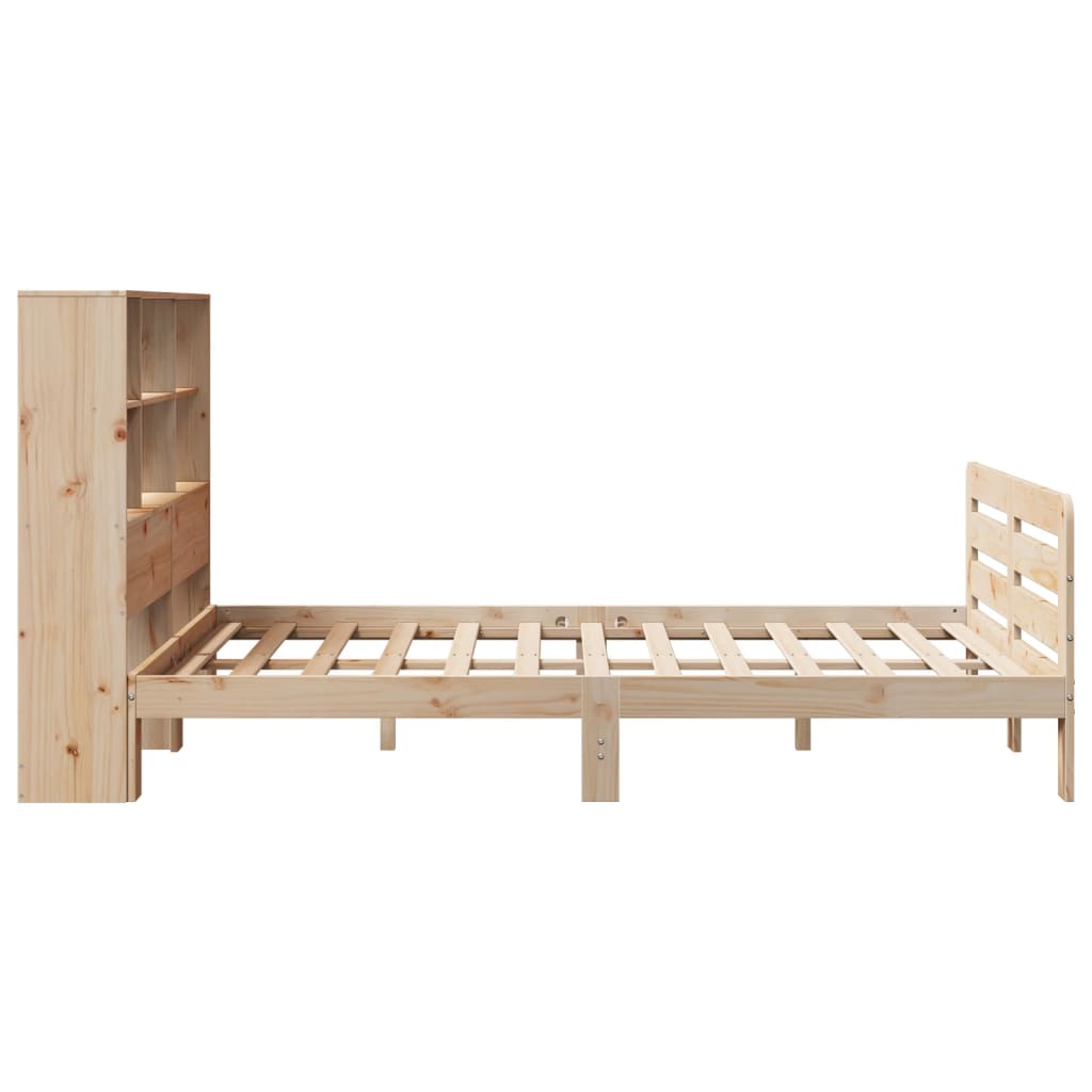 Bed Frame without Mattress 140x200 cm Solid Wood Pine