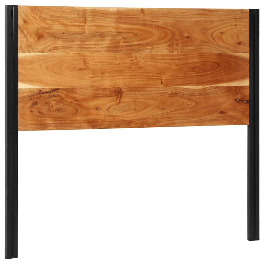 Headboard 120 cm Solid Wood Acacia and Iron