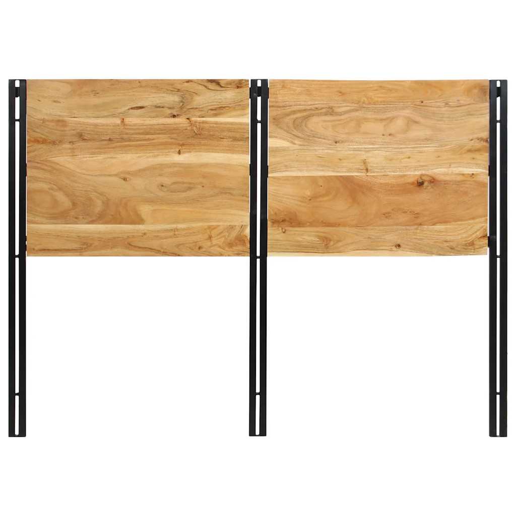 Headboard 140 cm Solid Wood Acacia and Iron