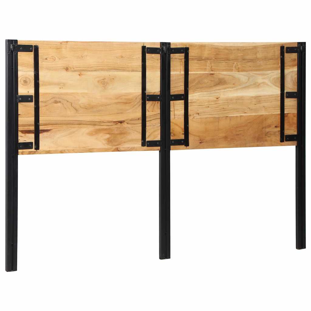 Headboard 160 cm Solid Wood Acacia and Iron