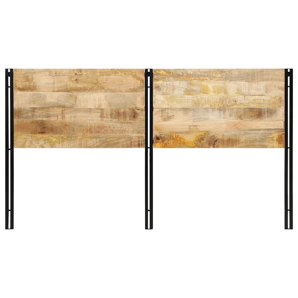 Headboard 180 cm Solid Wood Mango and Iron