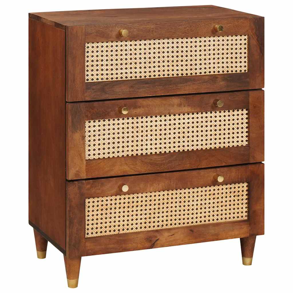 Sideboards 2 pcs Brown 60 x 33.5 x 75 cm Solid Mango wood