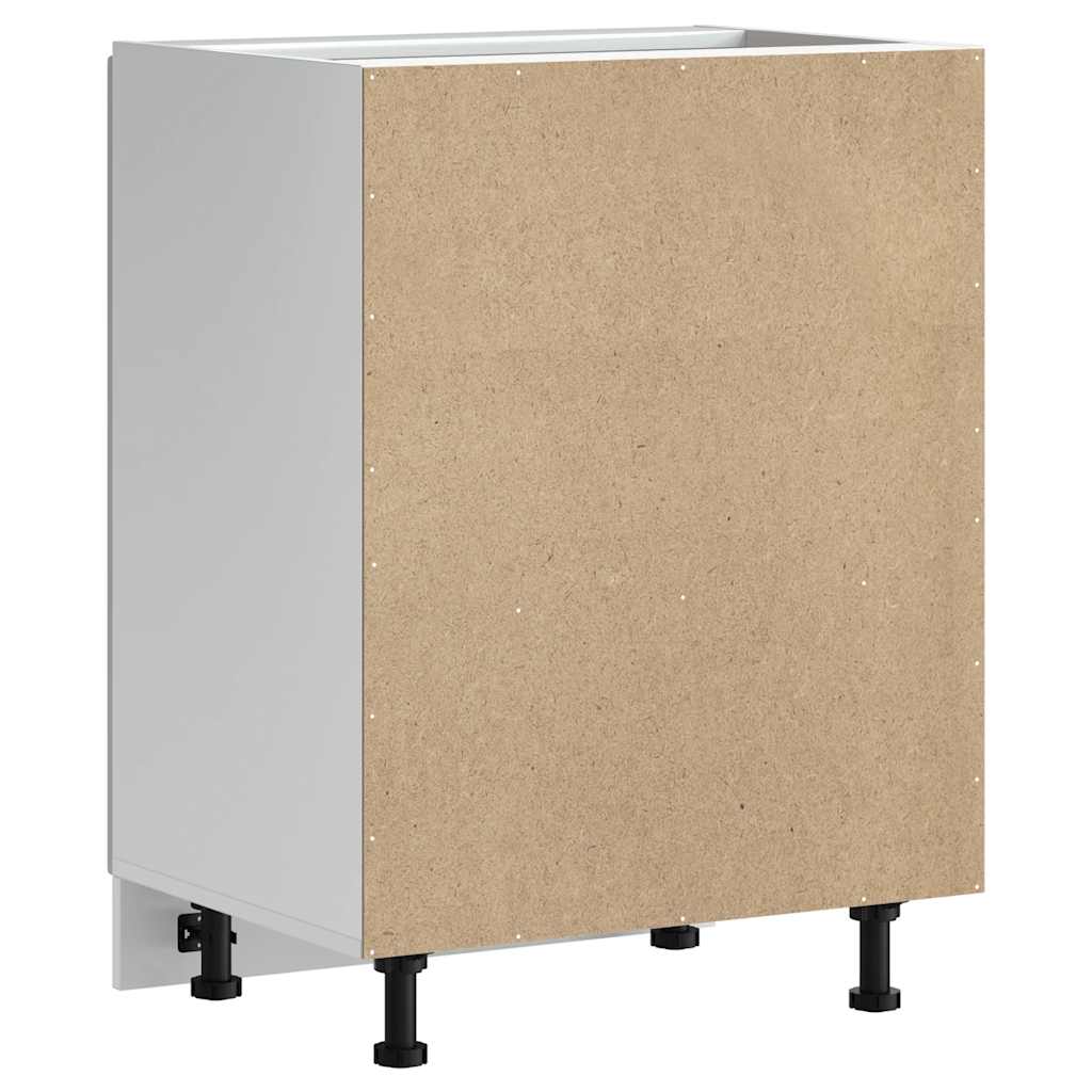 Sink Base Cabinet Kalmar Concrete Grey 60x46x81.5 cm Engineered Wood