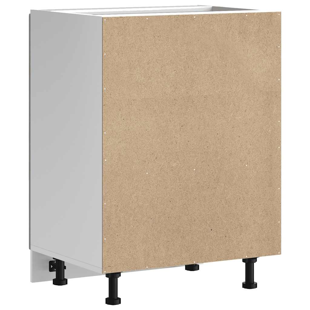 Sink Base Cabinet Kalmar Grey Sonoma 60x46x81.5 cm Engineered Wood