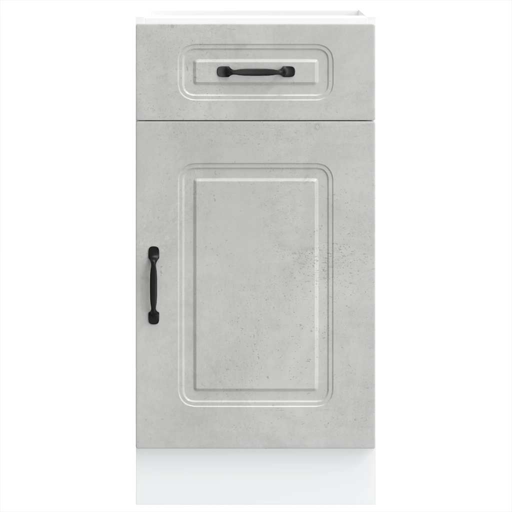 Kitchen Base Cabinet Kalmar Concrete Grey Engineered Wood