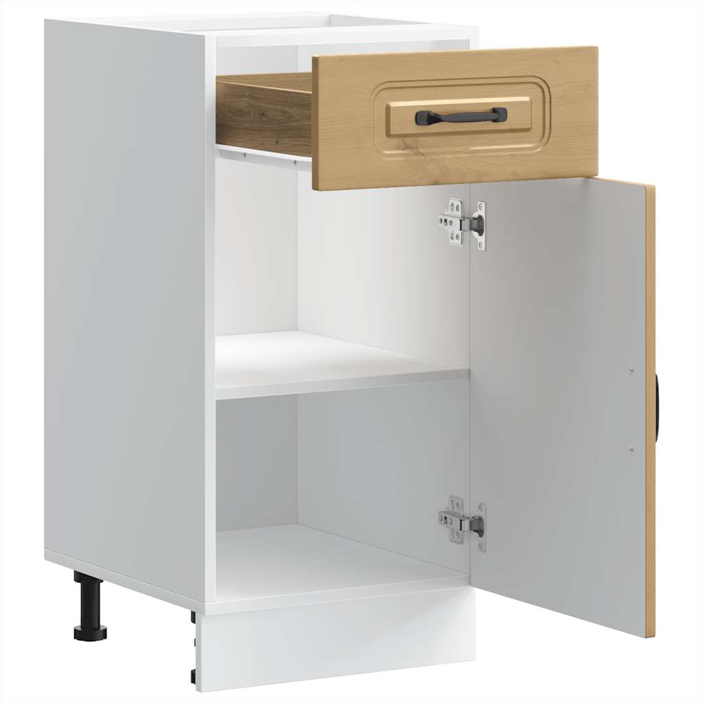 Kitchen Base Cabinet Kalmar Artisan Oak Engineered Wood