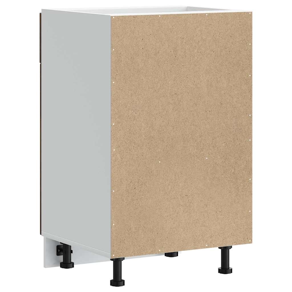 Kitchen Base Cabinet Kalmar Smoked Oak Engineered Wood