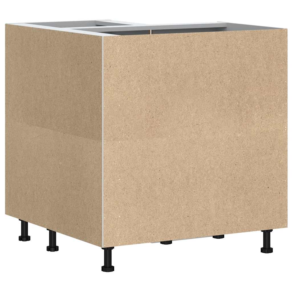 Kitchen Corner Base Cabinet Kalmar Brown Oak Engineered Wood