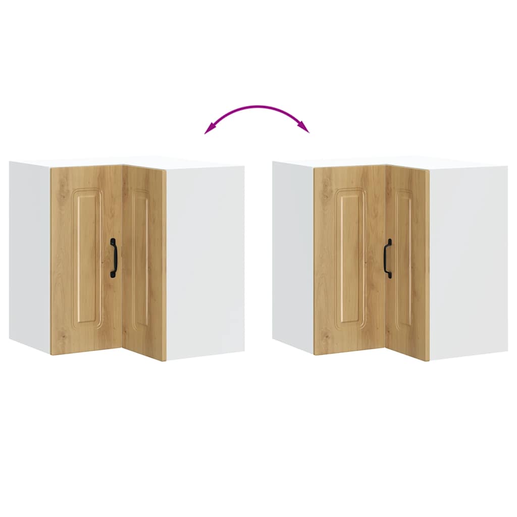 Kitchen Wall Corner Cabinet Kalmar Artisan Oak Engineered Wood