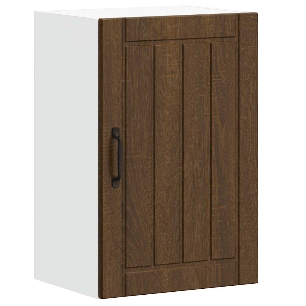 Kitchen Wall Cabinet Lucca Brown Oak Engineered Wood