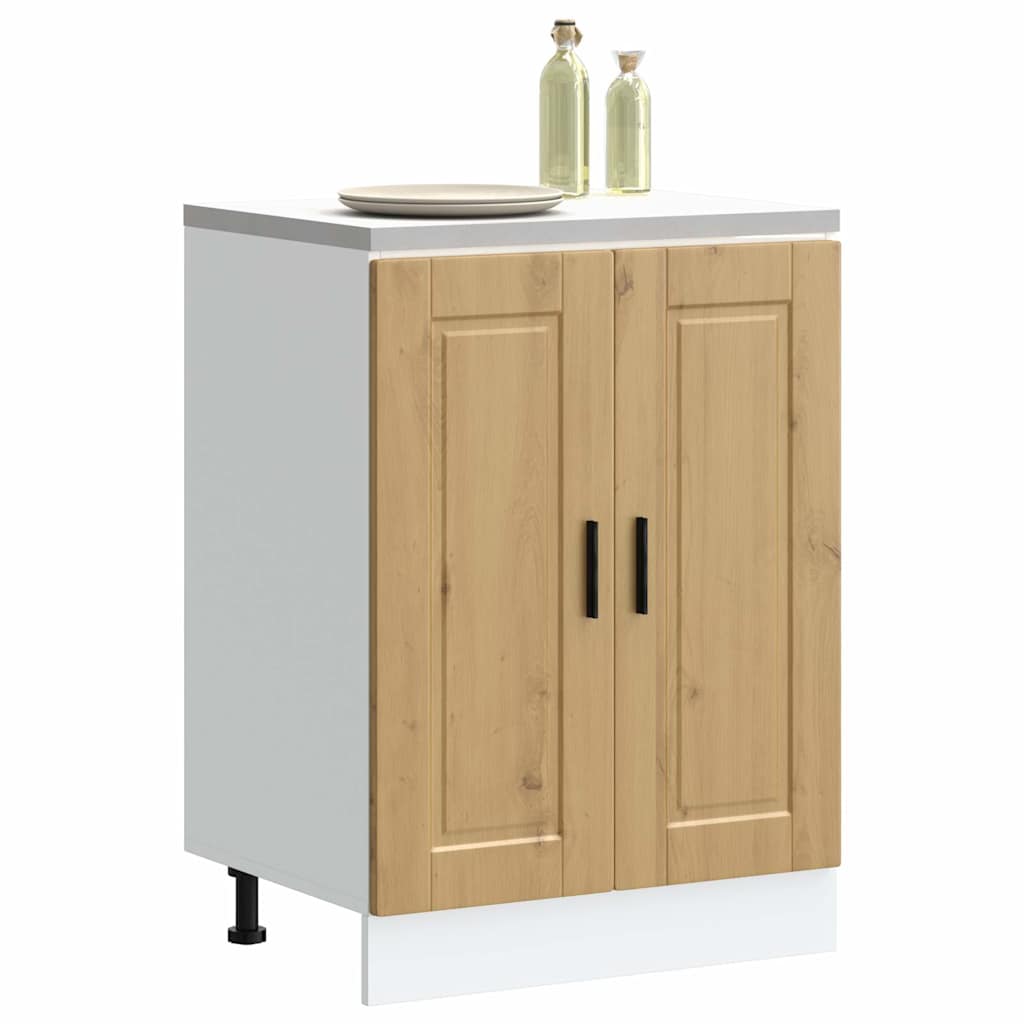 Kitchen Base Cabinet Porto Artisan Oak Engineered Wood
