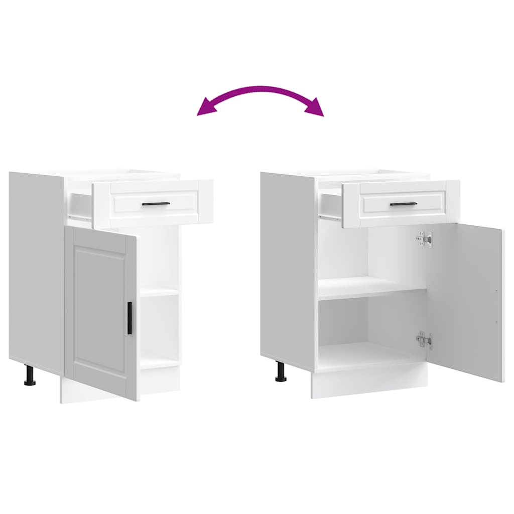 Kitchen Base Cabinet Porto White Engineered Wood