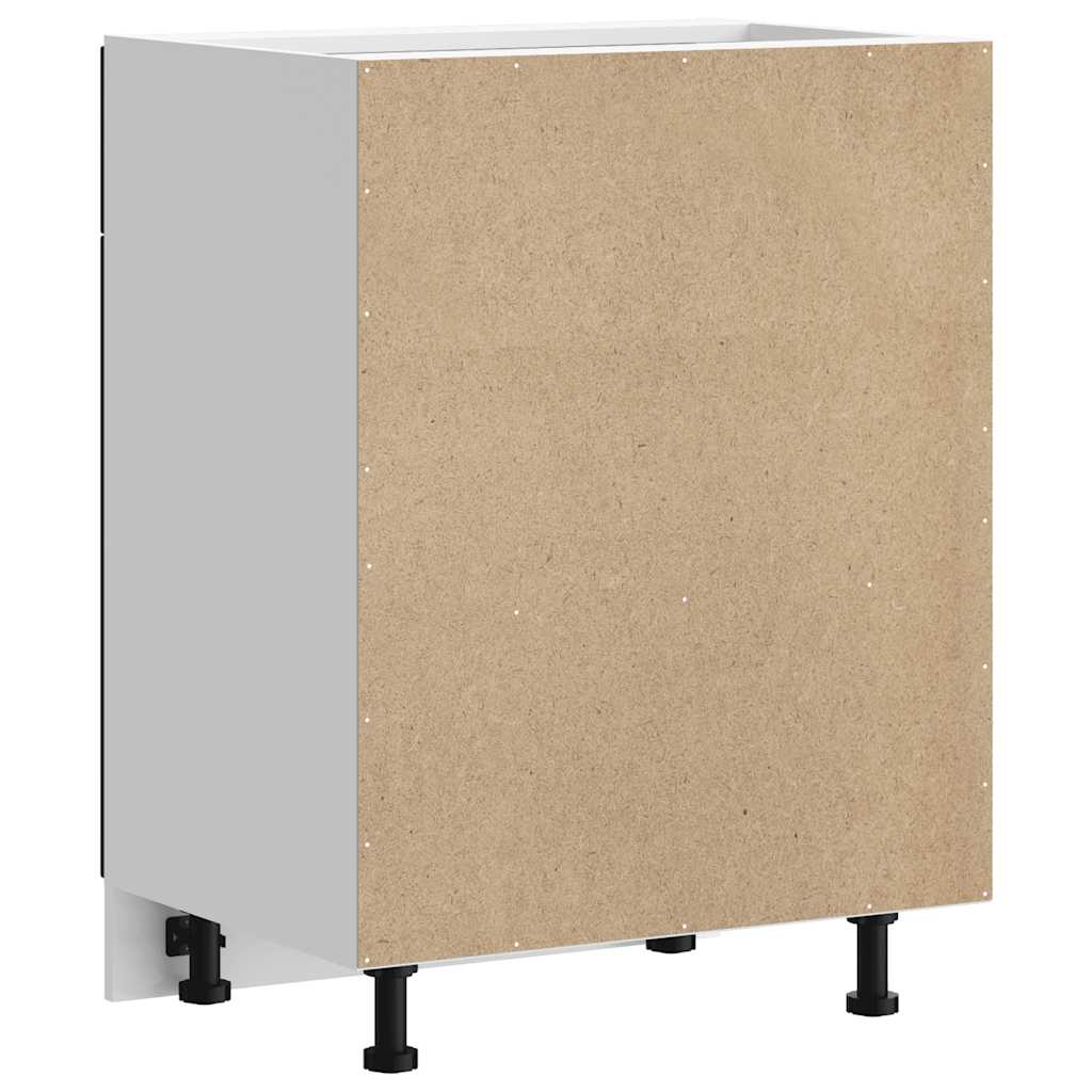 Kitchen Base Cabinet Porto Black Engineered Wood