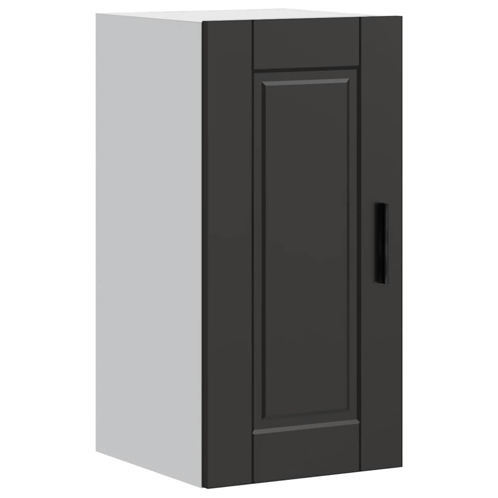 Kitchen Wall Cabinet Porto Black Engineered Wood