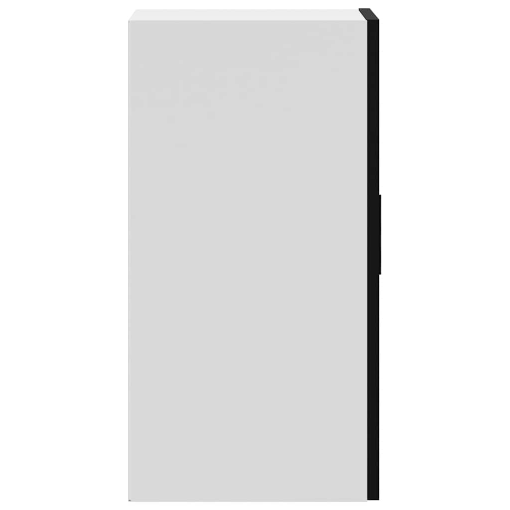 Kitchen Wall Cabinet Porto Black Engineered Wood