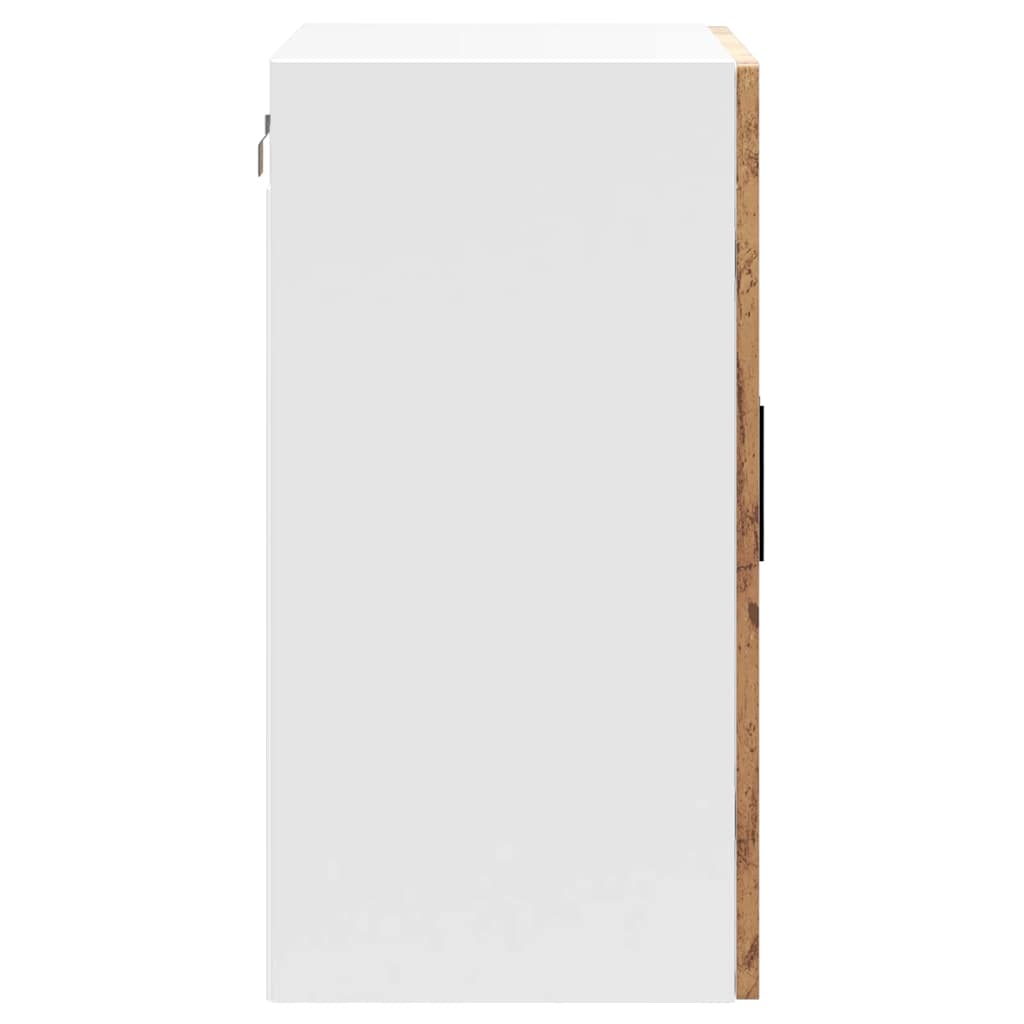 Kitchen Wall Cabinet with Glass Door Porto Old Wood