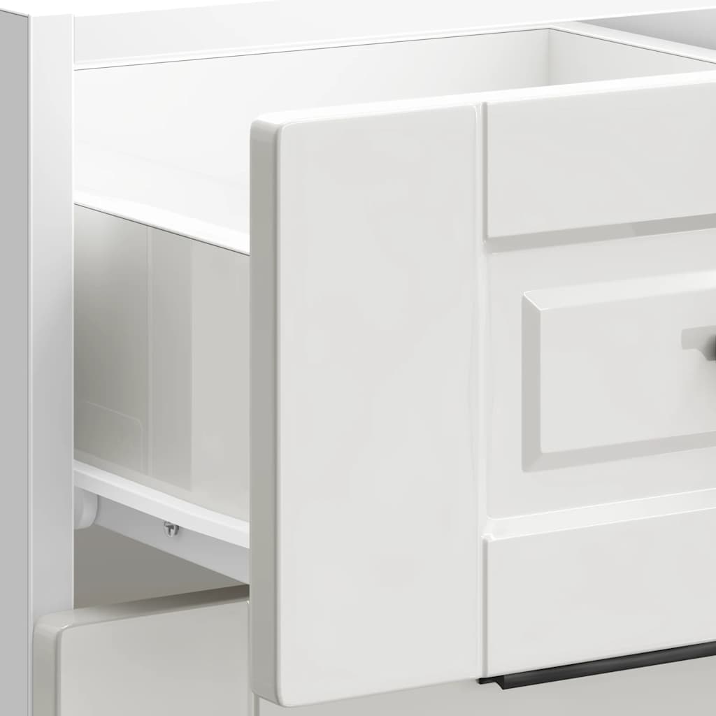 Kitchen Base Cabinet Porto High Gloss White Engineered Wood