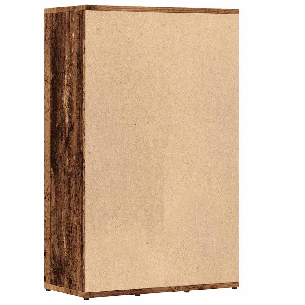 Book Cabinet Old Wood 50x25x80 cm Engineered Wood