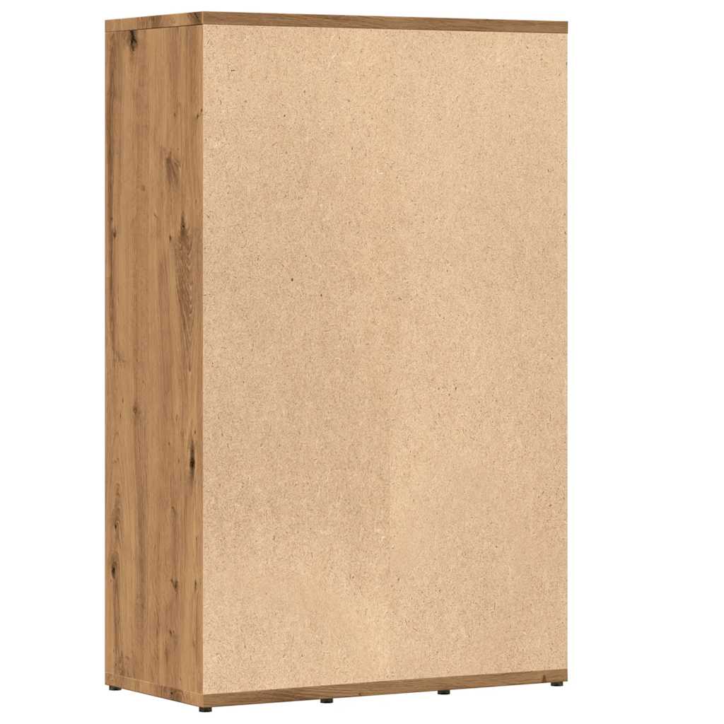 Book Cabinet Artisan Oak 50x25x80 cm Engineered Wood