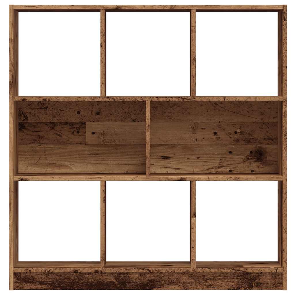 Modern Wooden Open Bookcase Book Storage Cabinet Unit With 8 Compartments Wood