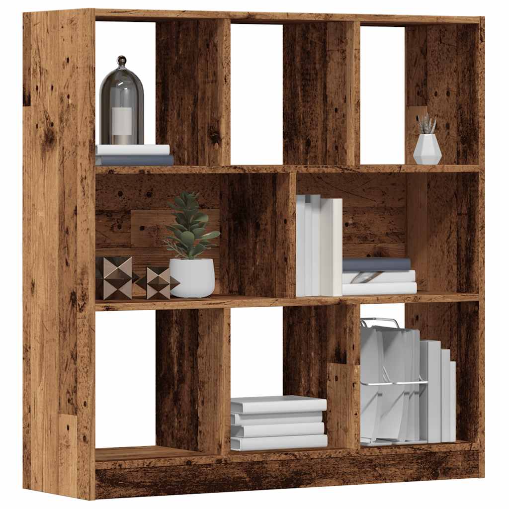 Modern Wooden Open Bookcase Book Storage Cabinet Unit With 8 Compartments Wood