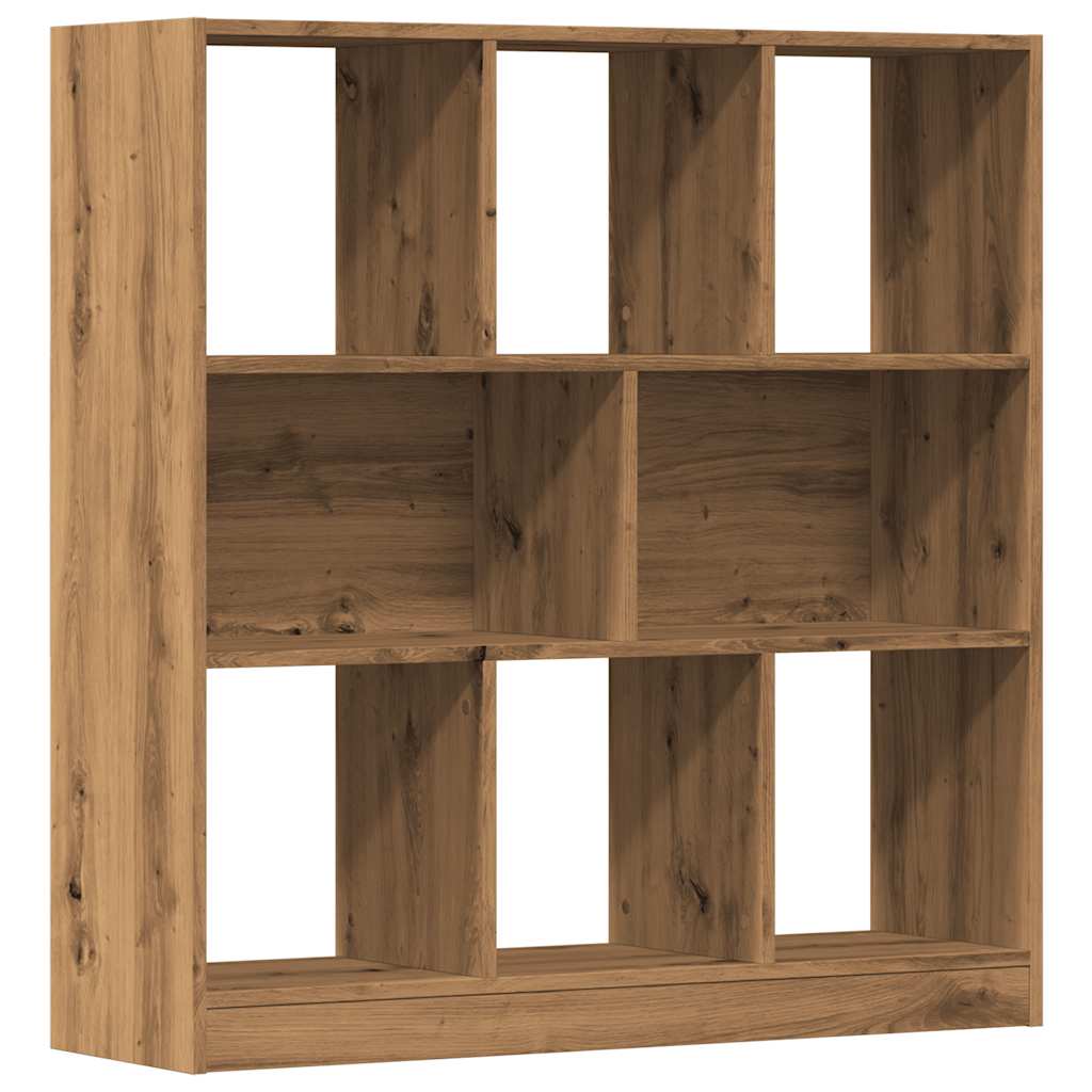 Modern Wooden Open Bookcase Book Storage Cabinet Unit With 8 Compartments Wood