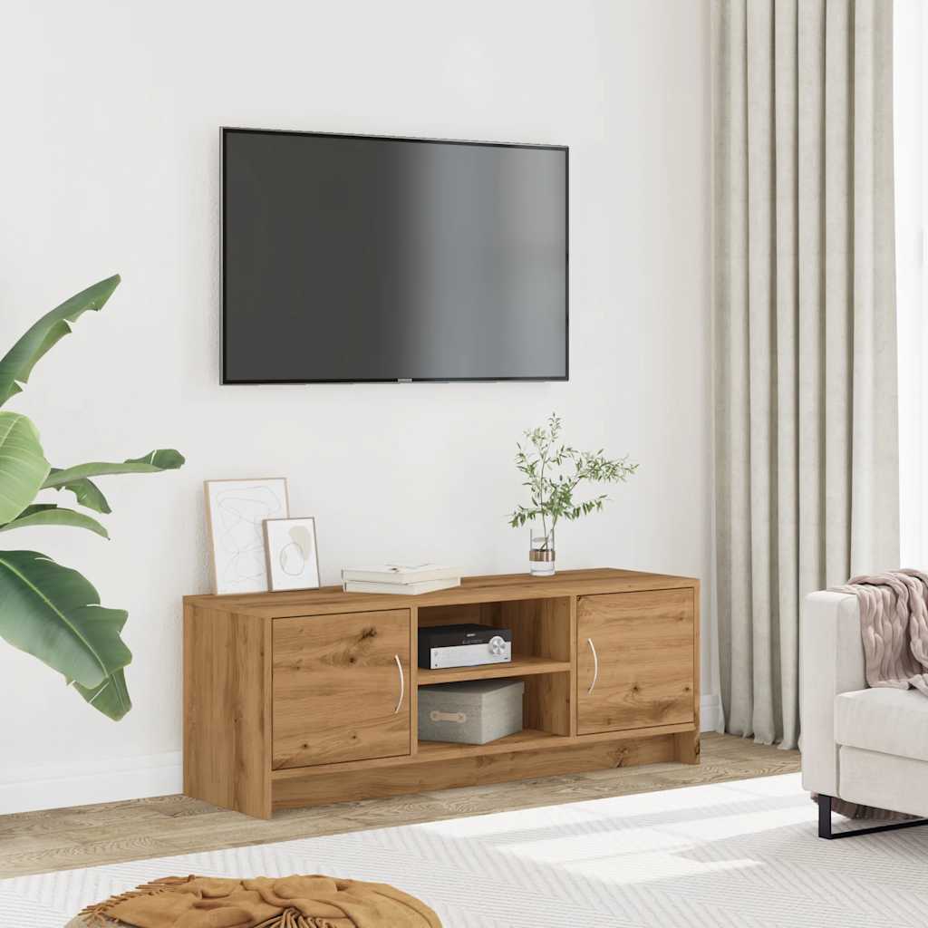TV Cabinet Artisan Oak 102x30x37.5 cm Engineered Wood
