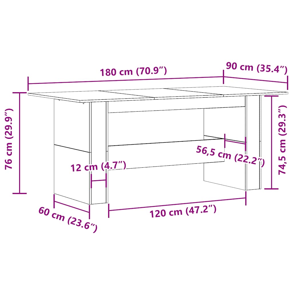 Modern Wooden Large 6 Person Dining Dinner Table Wood Kitchen Tables