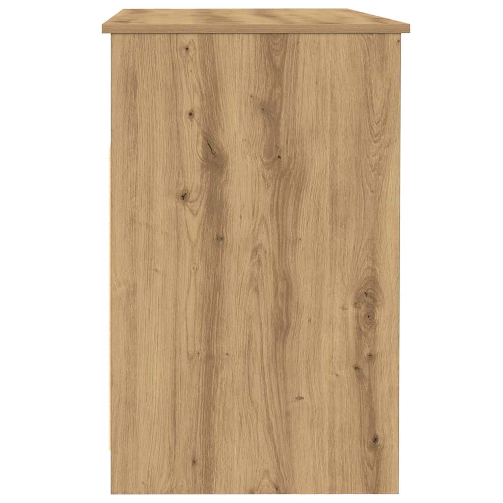 Modern Wooden Home Office Computer Desk Table With 3 Storage Drawers Wood