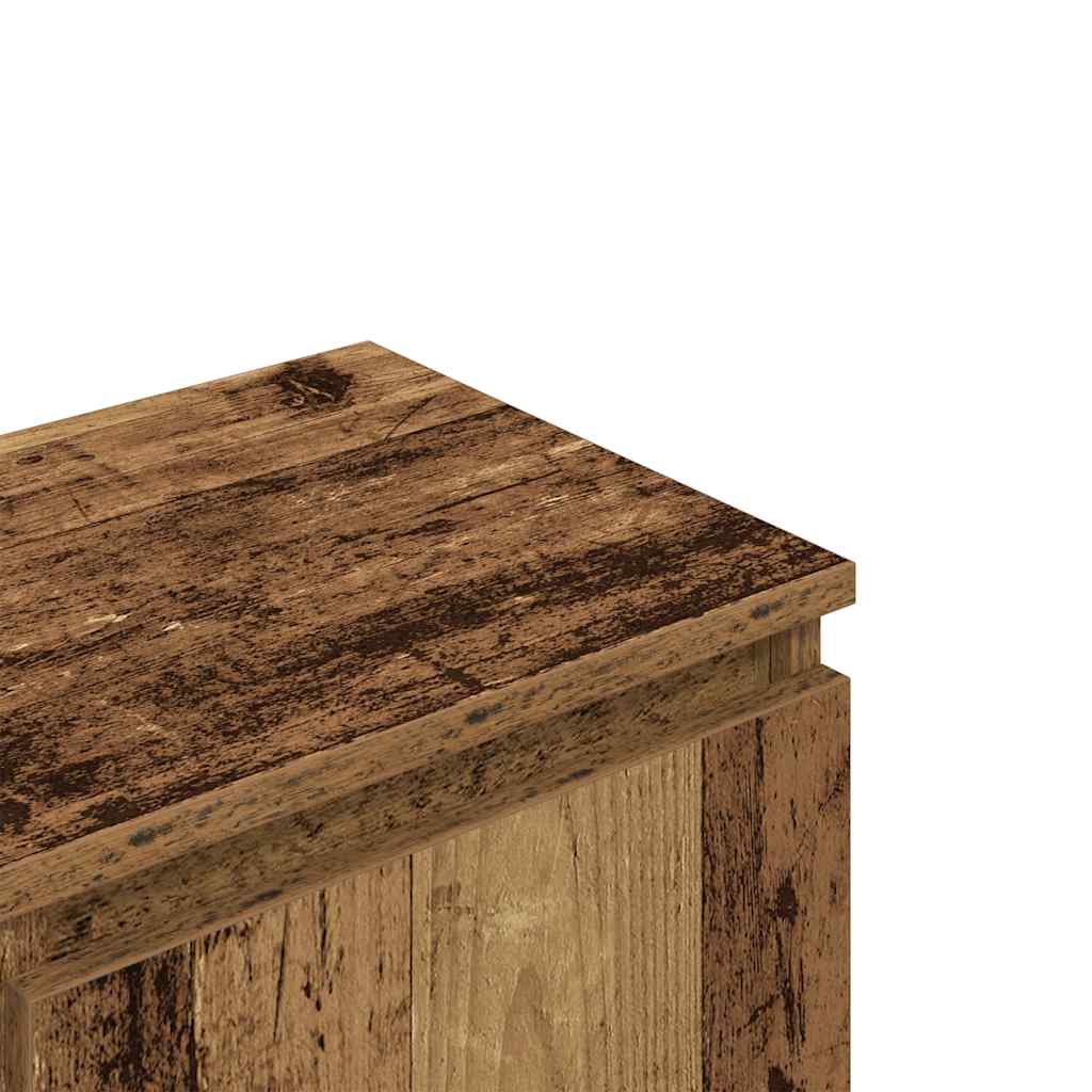 Modern Wooden TV Tele Media Stand Unit Cabinet With 2 Doors & Storage Shelf