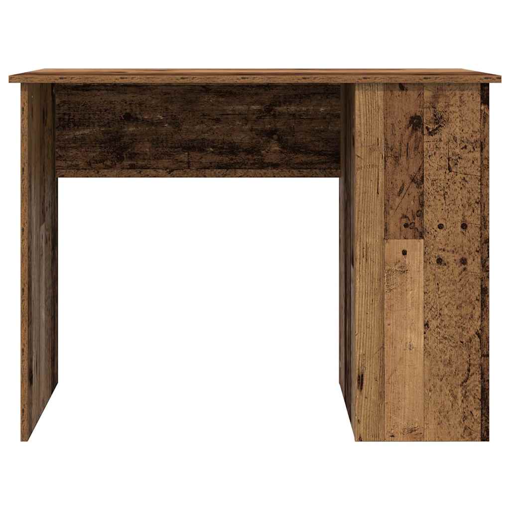 Modern Wooden Home Office Computer Desk Table With Open Storage Compartments