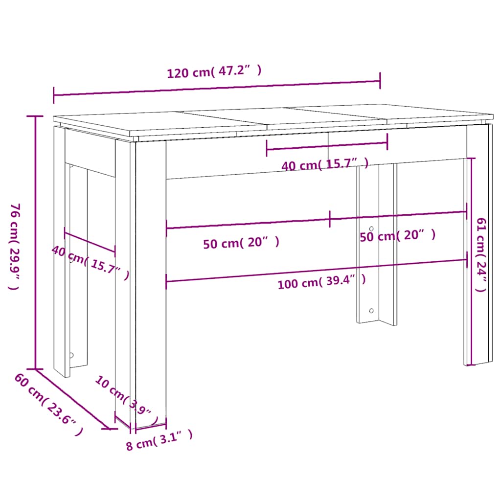 Modern Wooden Dining Room Rectangular Dining Table Wood Dinner Tables