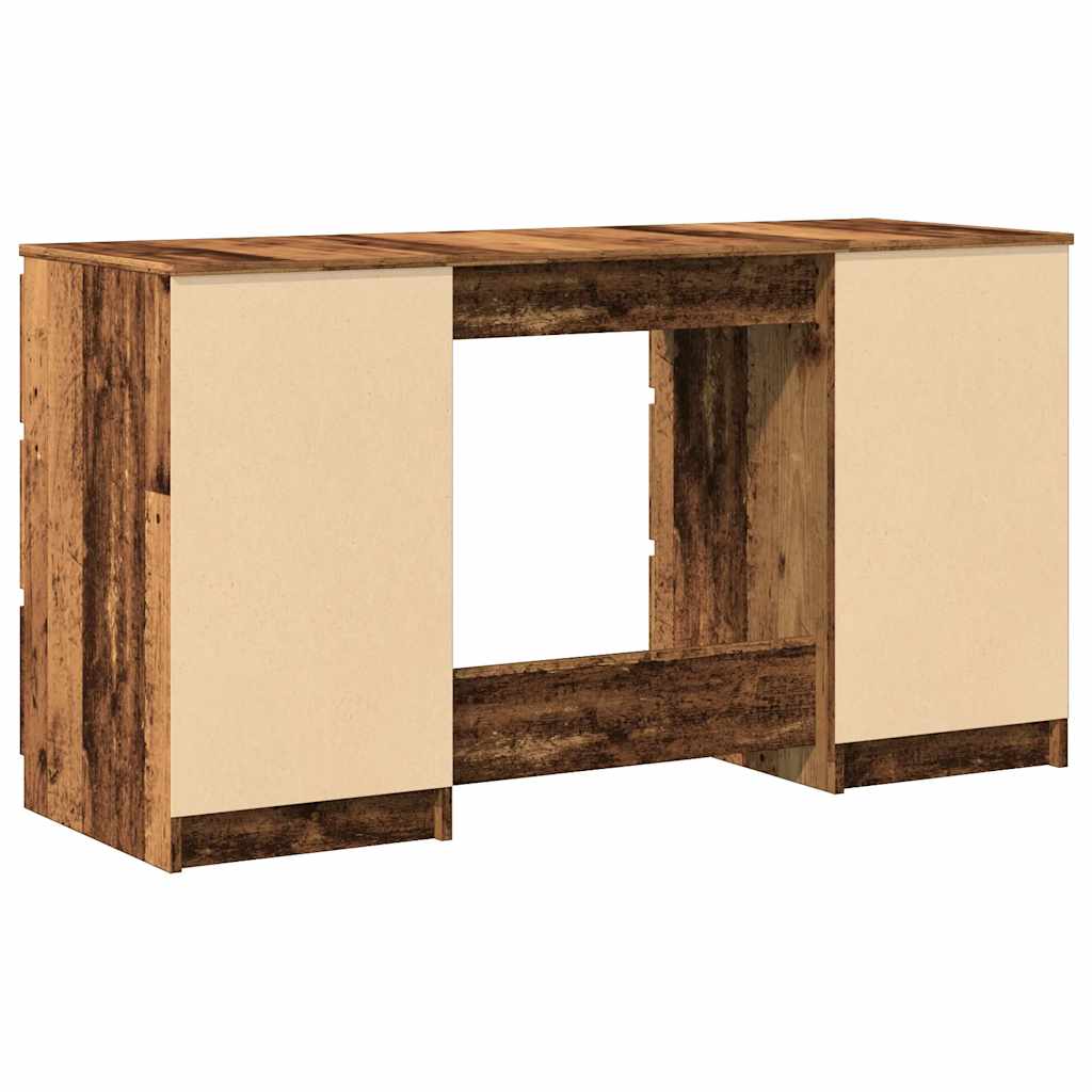 Modern Wooden Home Office Computer Desk Table With 6 Storage Drawers