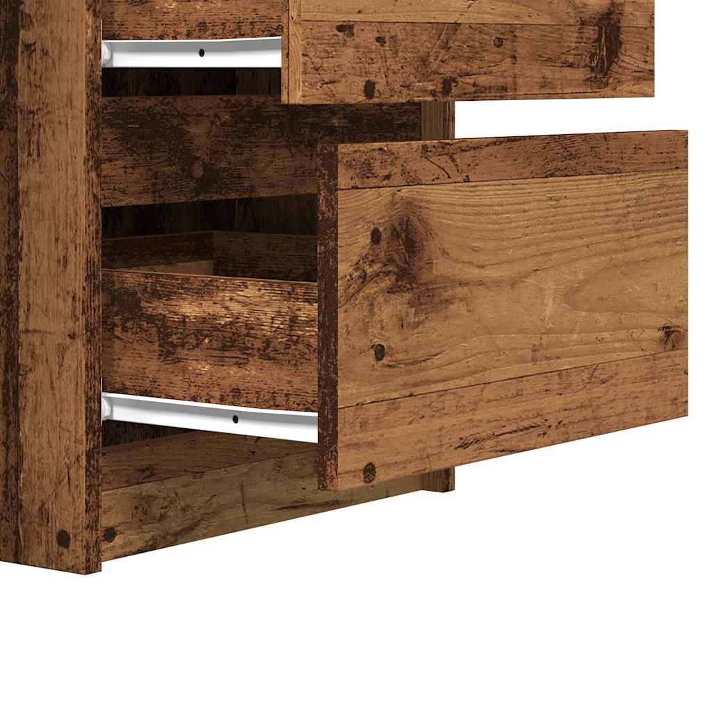 Modern Wooden Home Office Computer Desk Table With 6 Storage Drawers