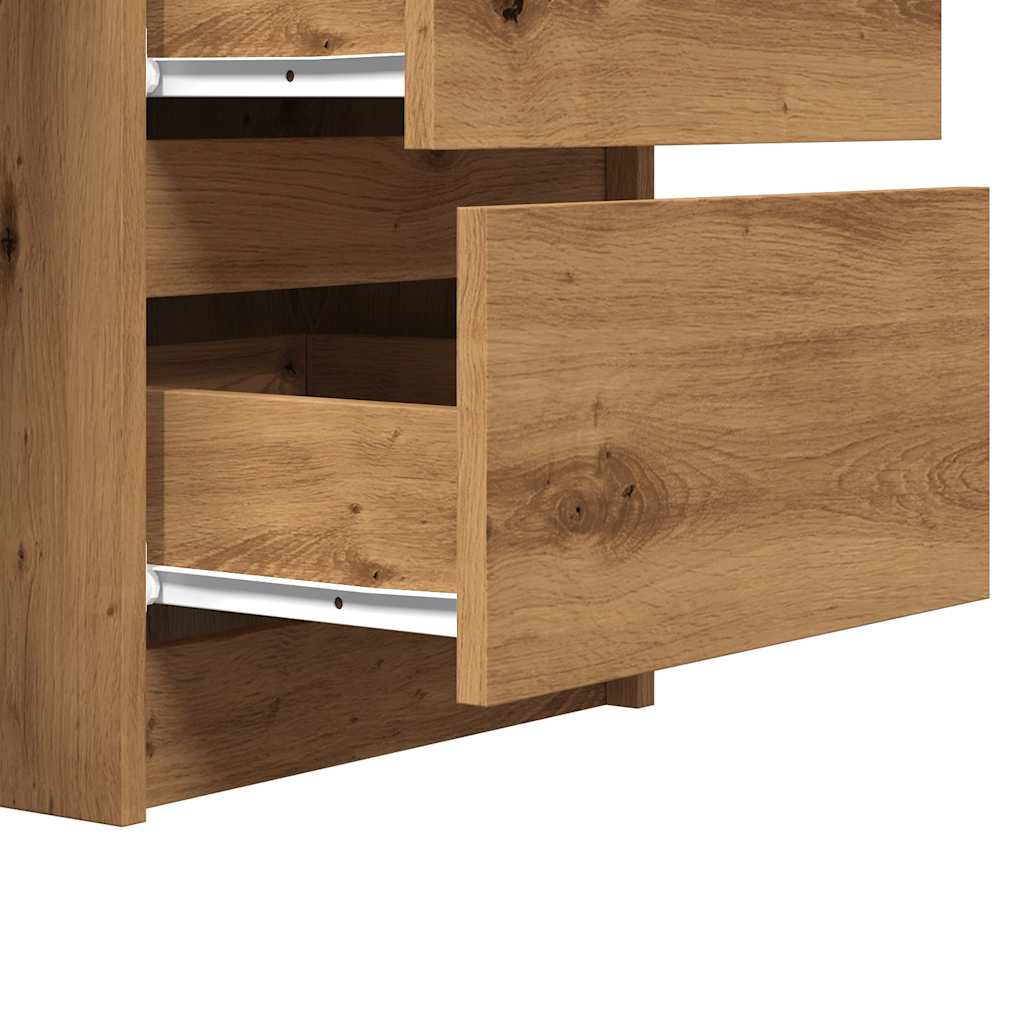 Modern Wooden Home Office Computer Desk Table With 6 Storage Drawers