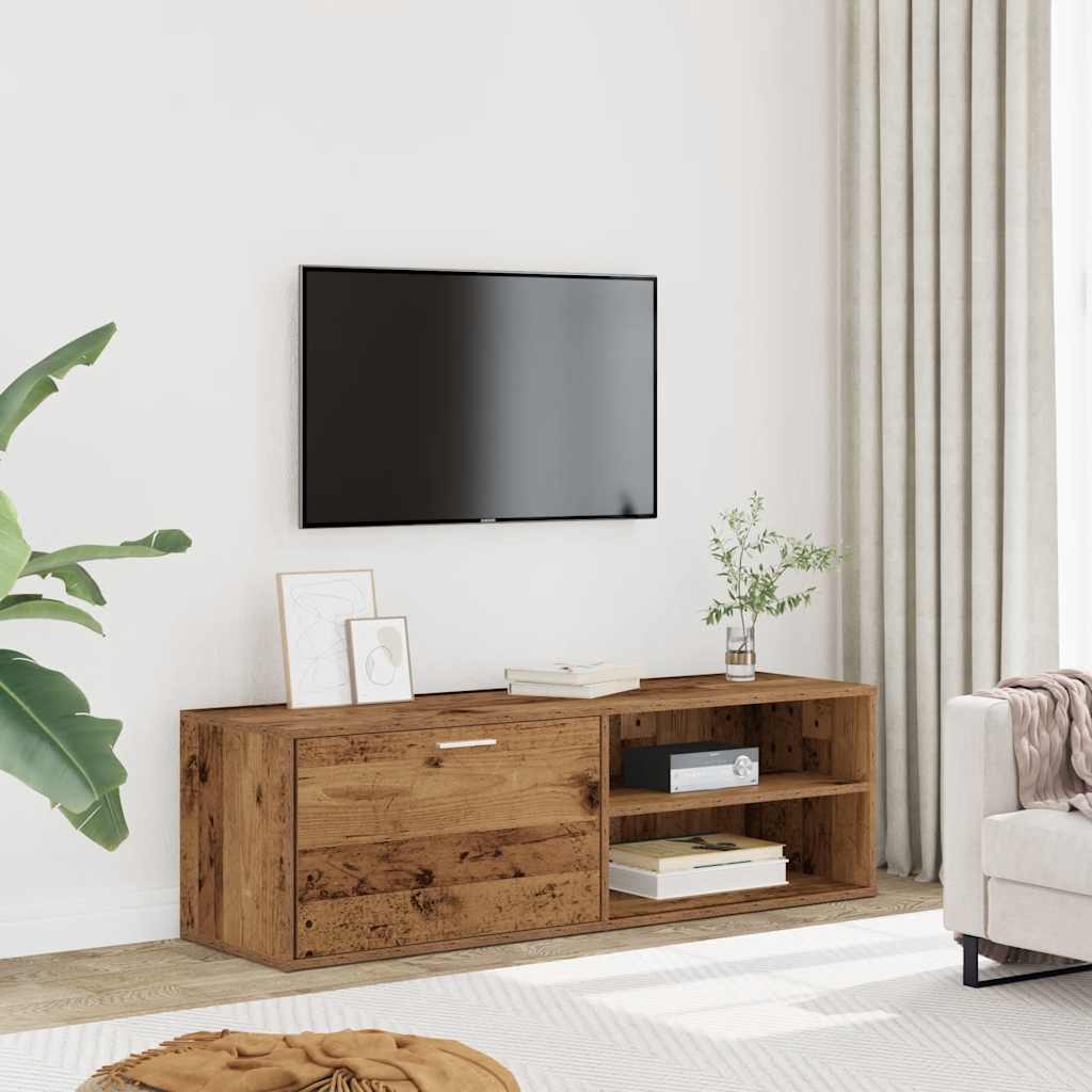 Modern Wooden 47 Inch TV Tele Stand Unit Cabinet With Door & Open Storage