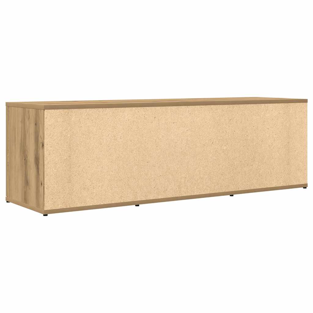 Modern Wooden TV Tele Stand Media Unit Cabinet With 2 Doors & Storage Shelf