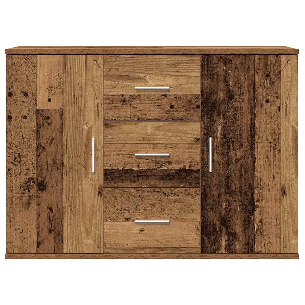 Modern Wooden Sideboard Storage Cabinet Unit With 2 Doors & 3 Drawers Wood