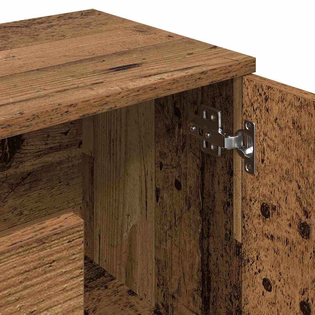 Modern Wooden Sideboard Storage Cabinet Unit With 2 Doors & 3 Drawers Wood